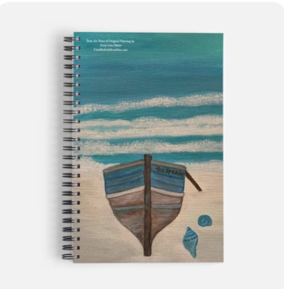 Art Print Boat Notebook