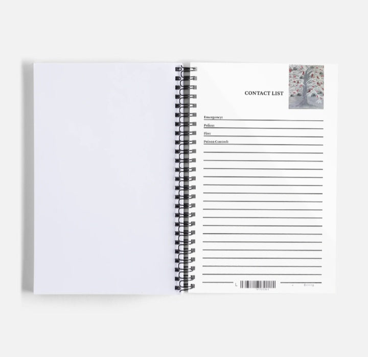 Art Print New Years Tree Notebook