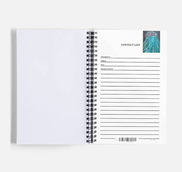 Art Print Jelly Fish Notebook