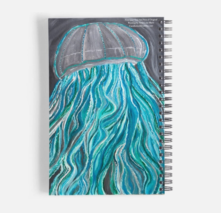 Art Print Jelly Fish Notebook
