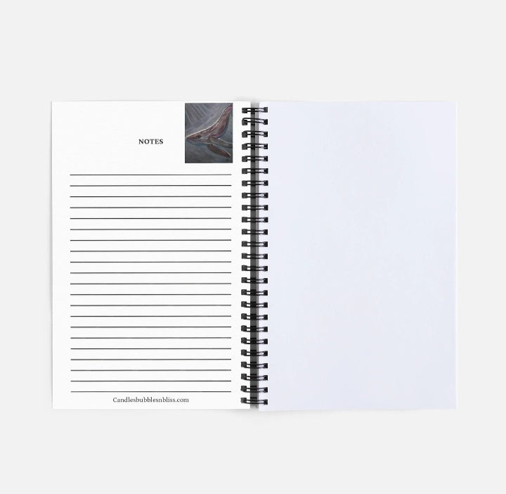 Humpback Whale Art Print Notebook