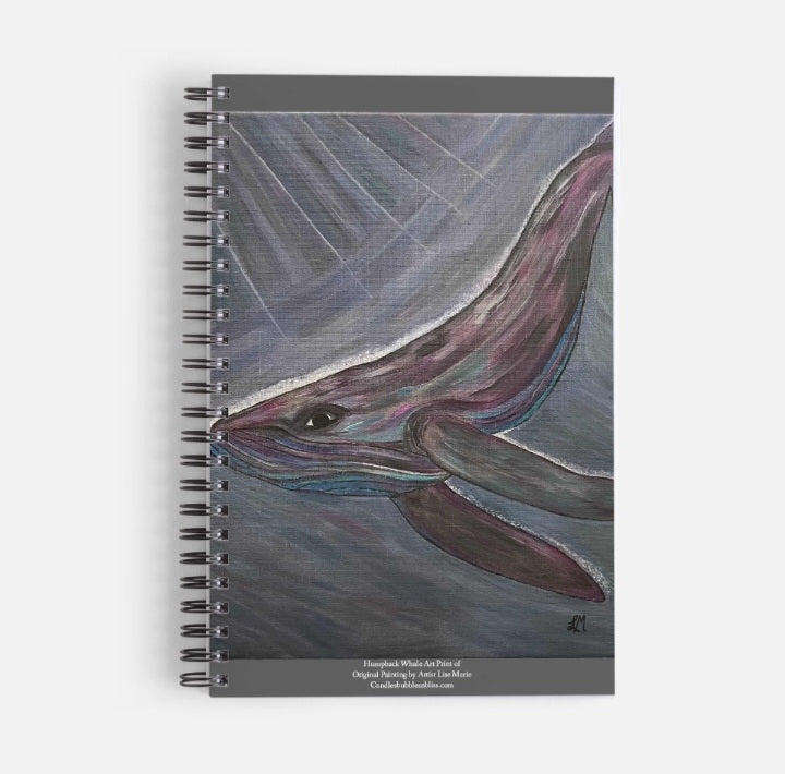 Humpback Whale Art Print Notebook