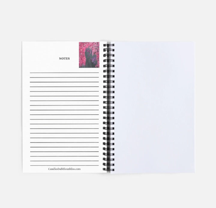 Humminbirds and Flowers Art Print Notebook