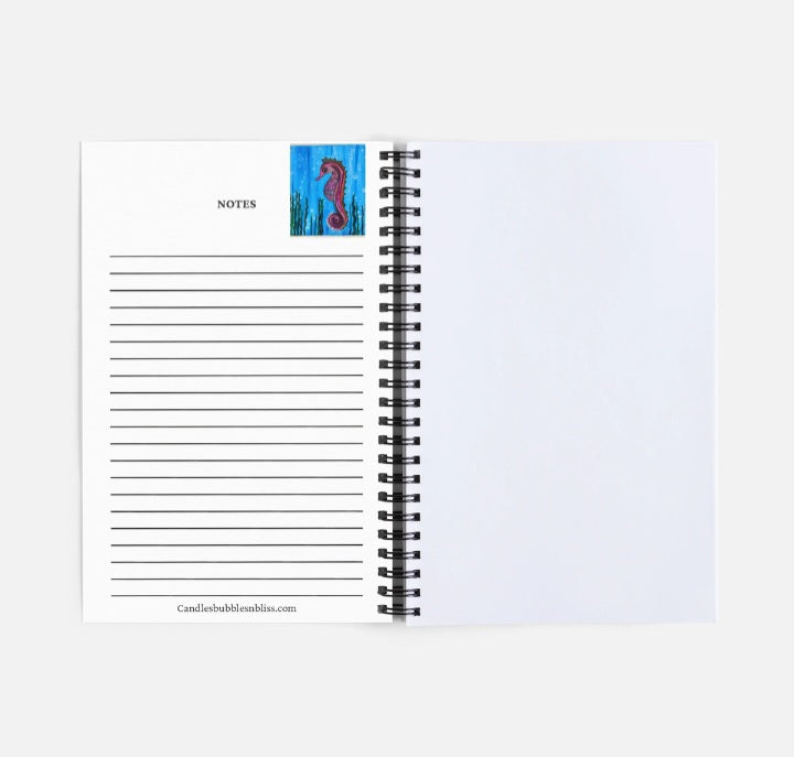 Seahorse Art Print Notebook