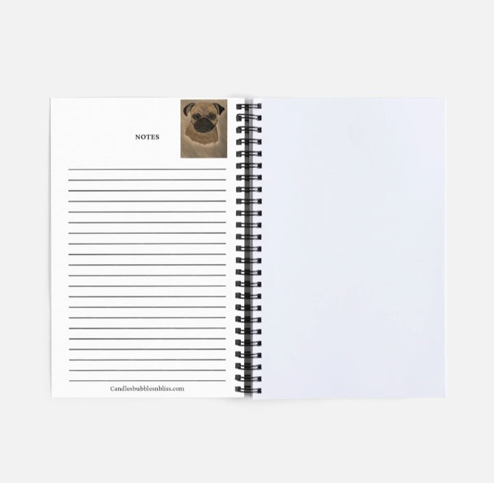 Pug Art Print Notebook