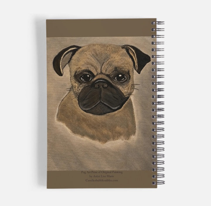 Pug Art Print Notebook