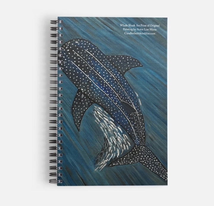 Whale Shark Art Print Notebook