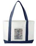 New Years Tree Art Print Tote Bag Large