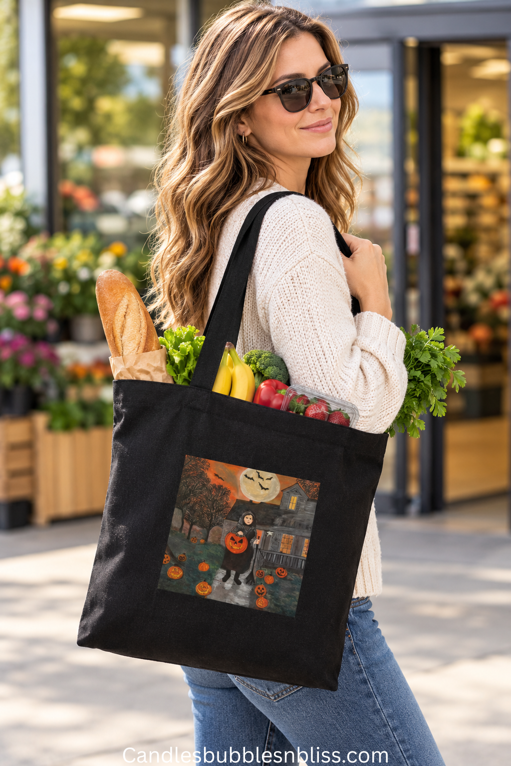 Witch Art Print Tote Bag