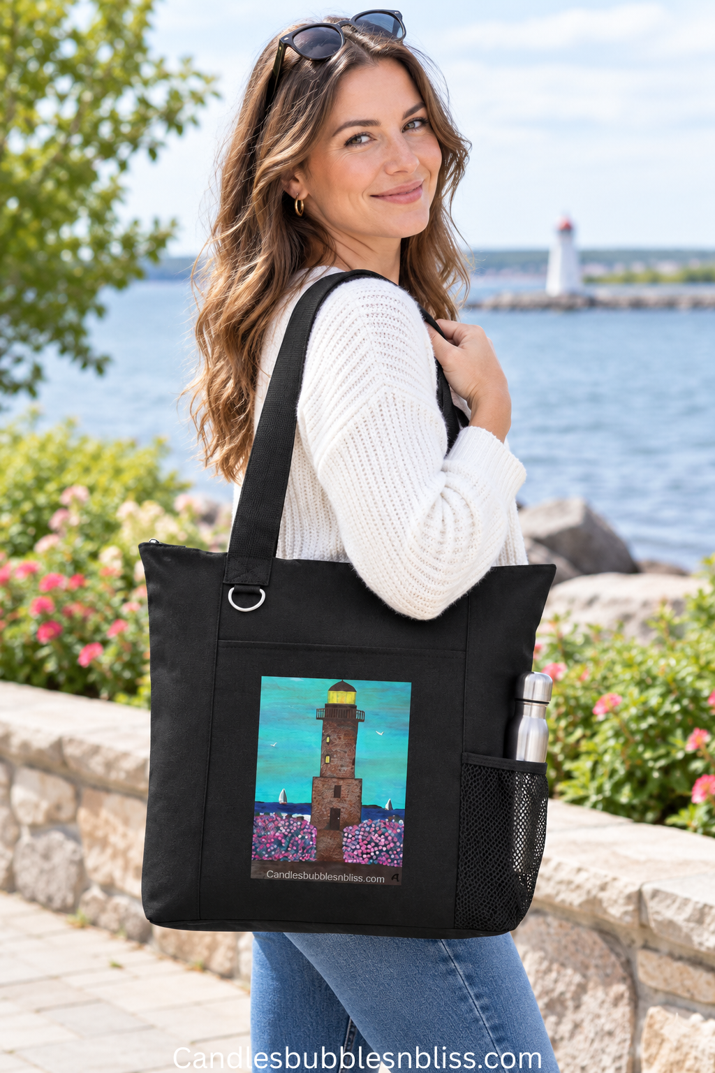 Lighthouse Art Print Tote Bag
