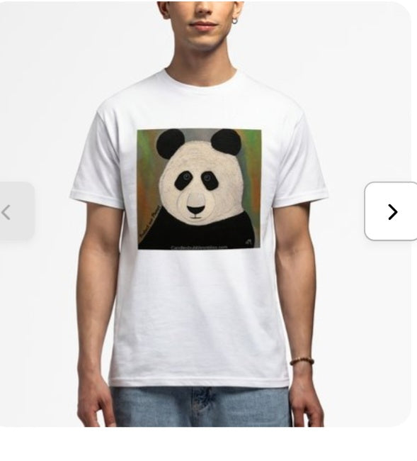 Panda Art Print Unisex Tshirt