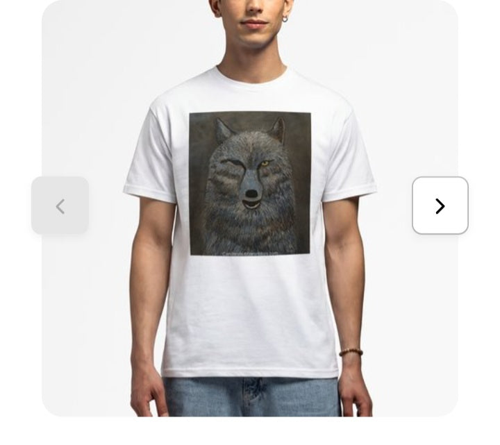 Wolf Art Print Unisex Tshirt