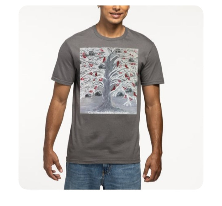 New Years Tree Art Print Tshirt