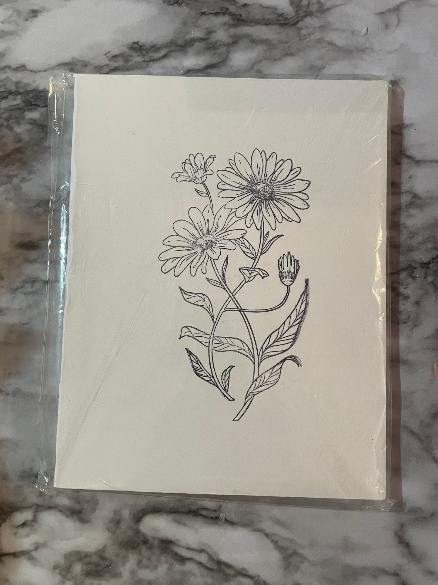 Flowers Print Greeting Cards