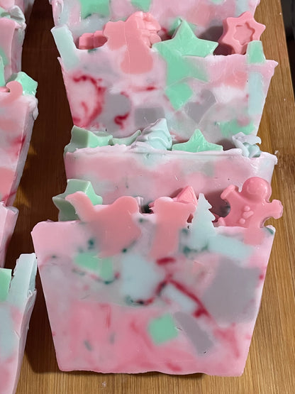 Festive Holiday Bar Soap, Mystery Scent