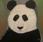 Impression d'art en acrylique représentant un panda, protégez notre planète