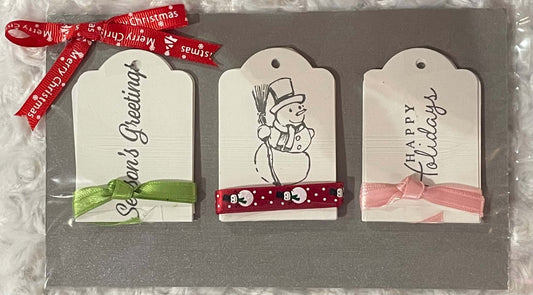 Lot de 15 étiquettes cadeaux « Seasons Greetings » assorties