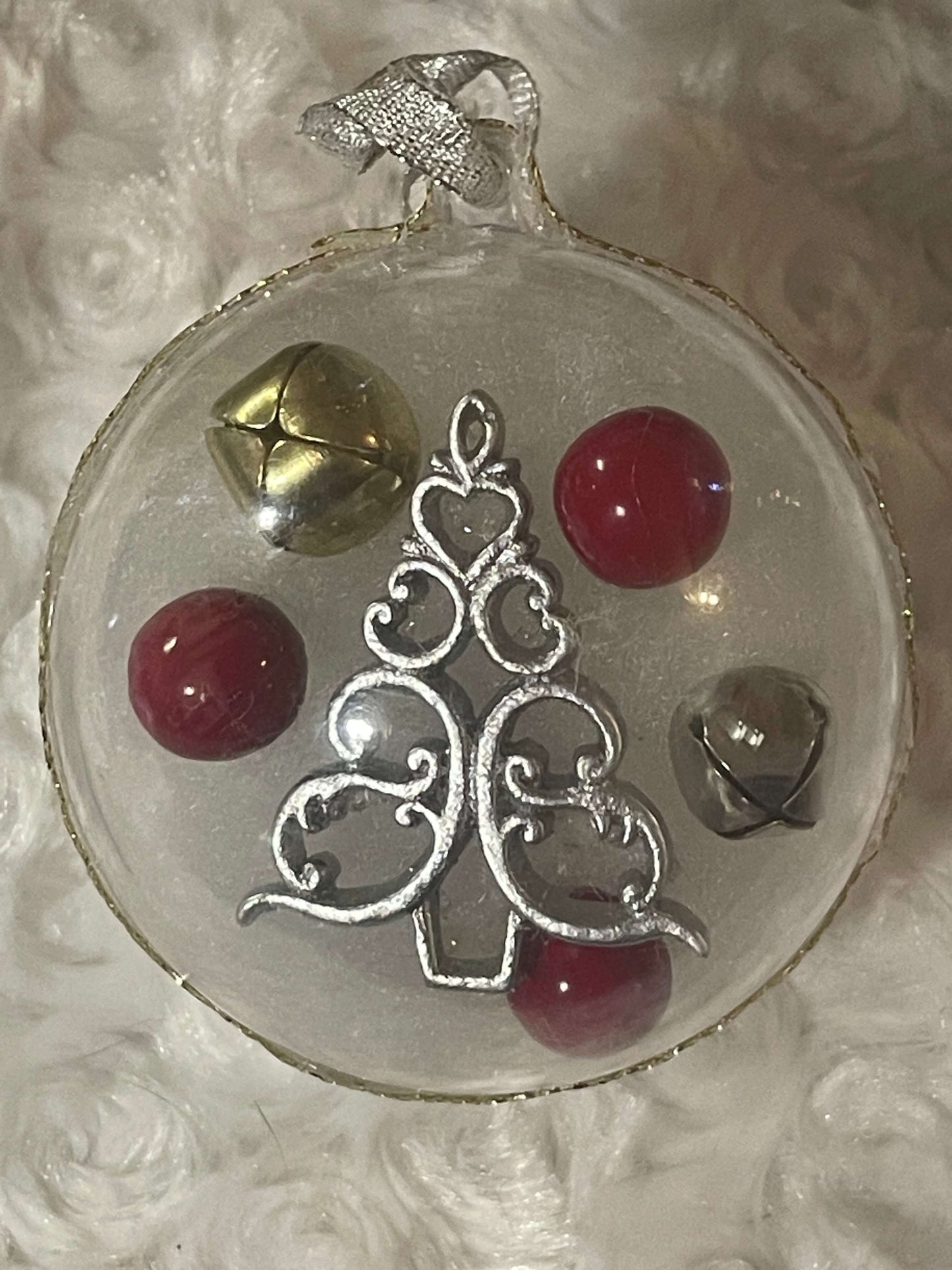 Christmas Tree Silver & Gold Shatterproof Ornament