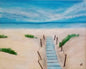 Impression d'art sur toile acrylique "Jour de plage"