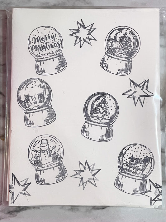 Snowglobes Greeting Cards