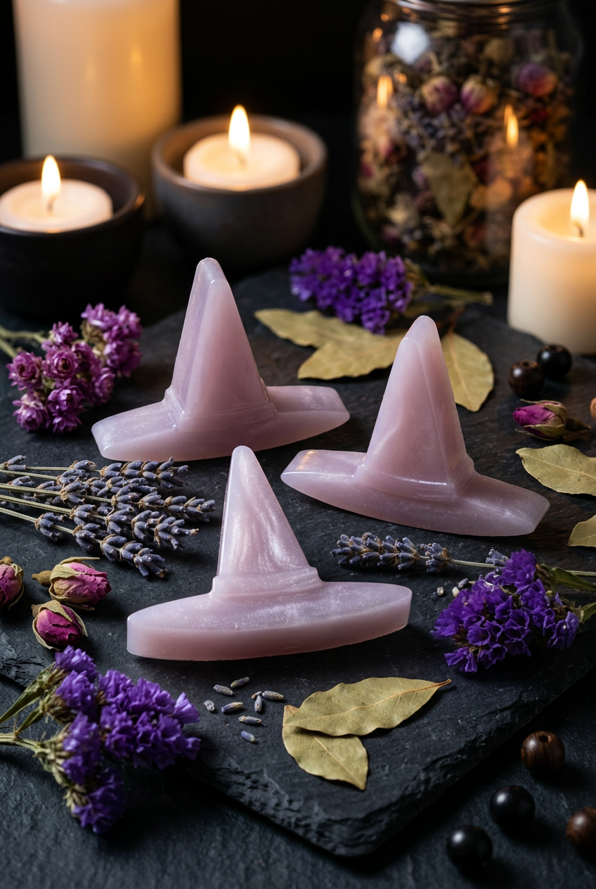 Fondants parfumés chapeaux de sorcière