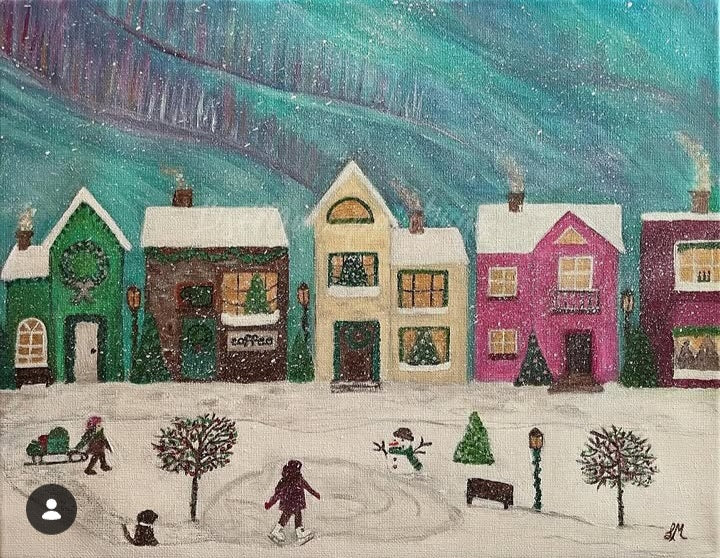 Art Print - Winter Townscape