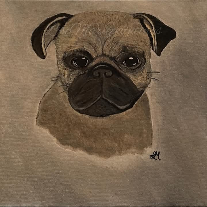 Pug Art Print