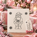 Lot de 5 cartes de vœux Père Noël