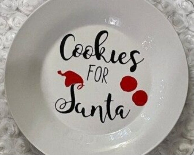 Cookies For Santa Plate