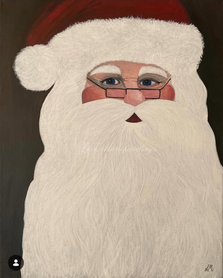 Santa Claus Art Print Original