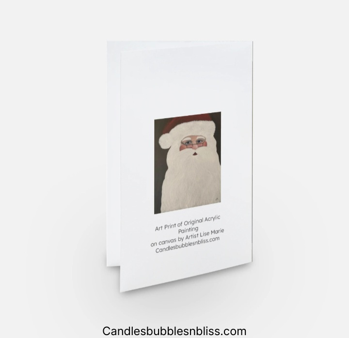 Santa Claus Art Print Greeting Card