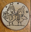 Winter Birds Wooden Coaster