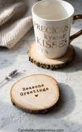 Seasons Greetings Engraved Coaster set of 2