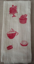 Coffee Print Tea Towel