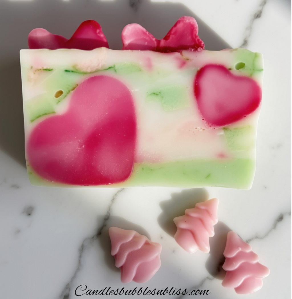 Hearts and Pine Bar Soap