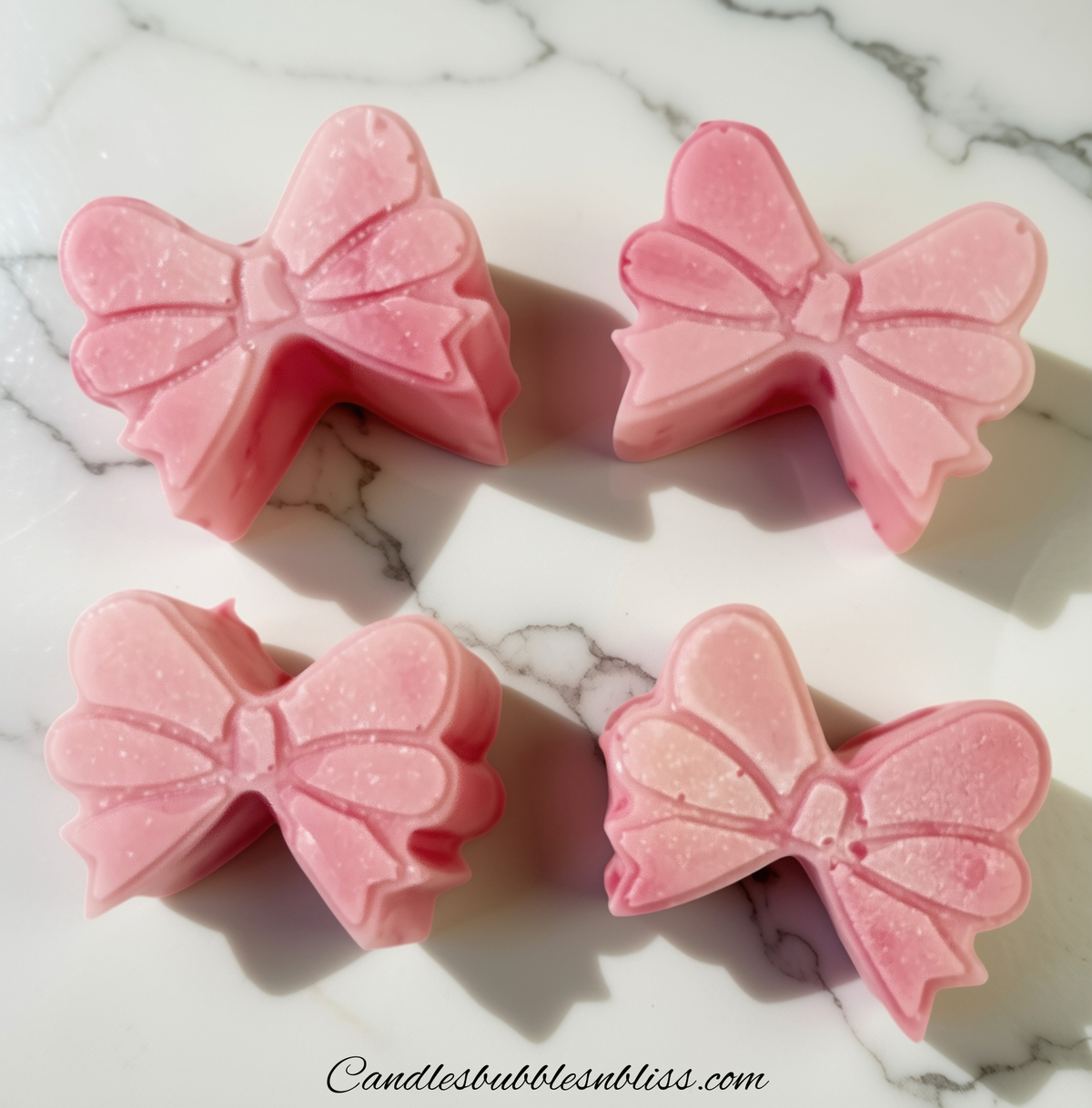 Pink Bows Bar Soap